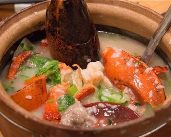 龍蝦砂锅粥 Lobster Congee> Pre-order required